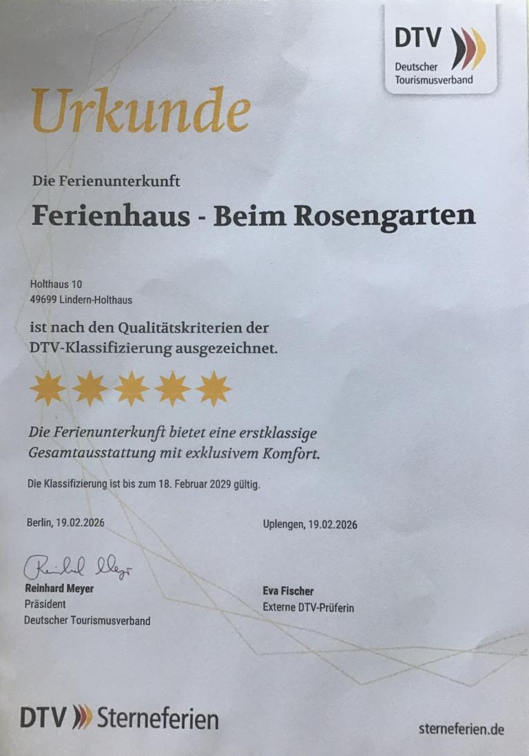 Urkunde DTV Sterneferien